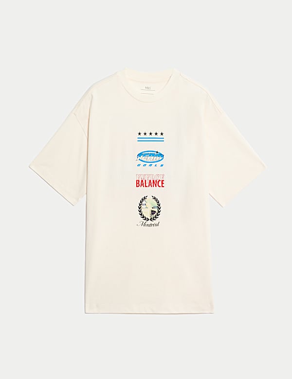 Zuiver katoenen T-shirt met motorsport-graphic (6-16 jaar) - NL