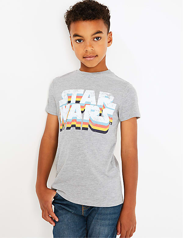 Cotton Star Wars T-Shirt (3-16 Years)