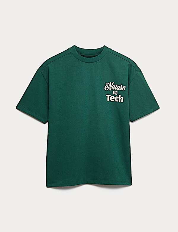 Pure Cotton Nature Thrives Graphic T-Shirt (6-16 Yrs) - AL
