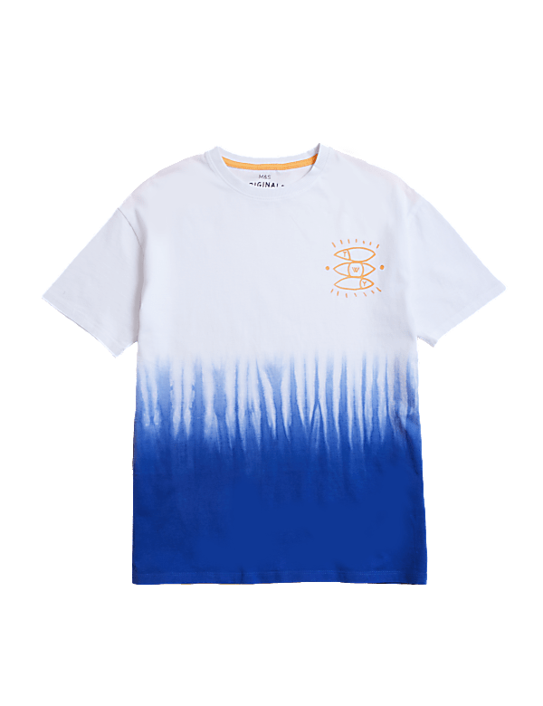 Pure Cotton Dip Dye T-shirt (6 - 16 Yrs)