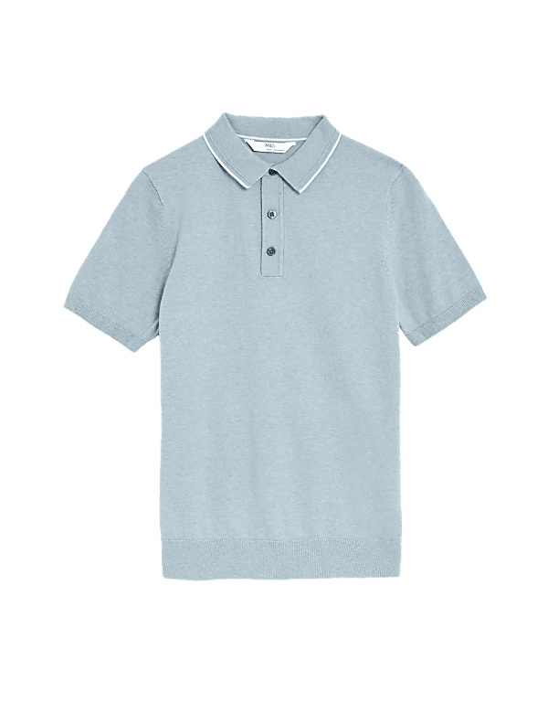 Cotton Rich Knitted Polo Shirt