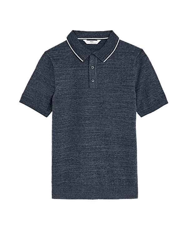 Cotton Rich Knitted Polo Shirt