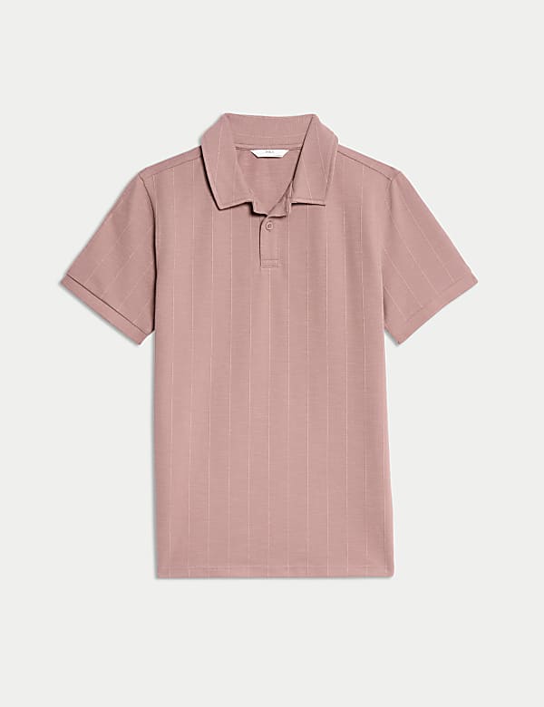 Cotton Rich Textured Polo Shirt (6-16 Yrs) - JP