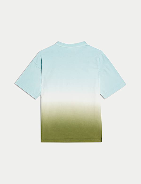 Pure Cotton Ombre Slogan T-shirt (2-16 Yrs)