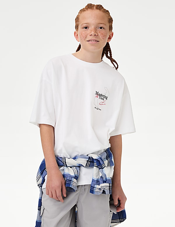 T-shirt 100&nbsp;% coton à imprimé voiture de course (du 6&nbsp;au 16&nbsp;ans) - FR
