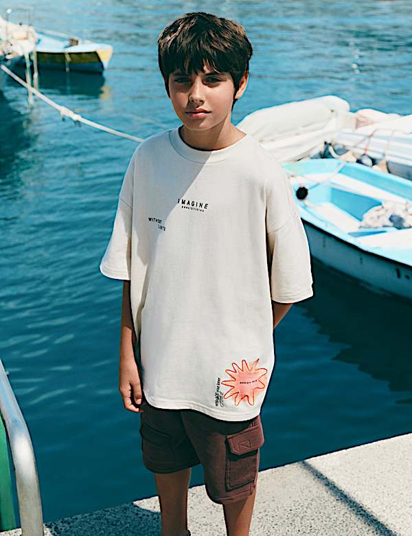 Pure Cotton Graphic T-Shirt (2-16 Yrs) - MX