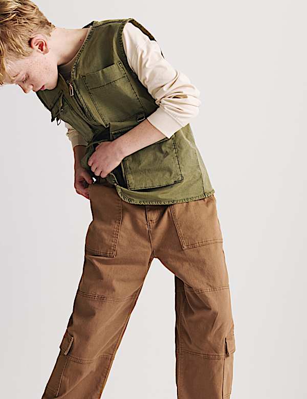 Cotton Rich Cargo Trousers (6-16 Years) - NZ