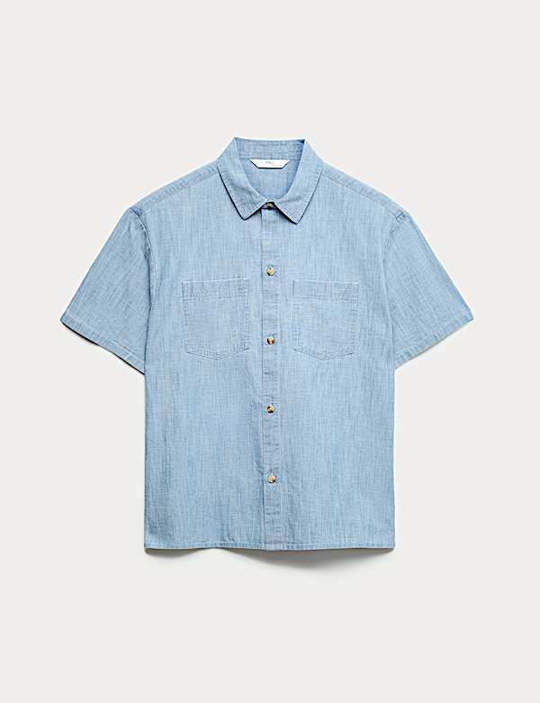 Pure Cotton Chambray Shirt (6-16 Yrs) - JO