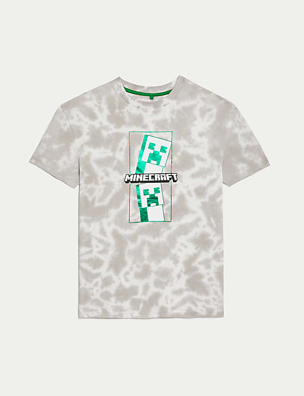 Cotton Rich Minecraft™ Tie Dye T-Shirt (6-16 Yrs) - US