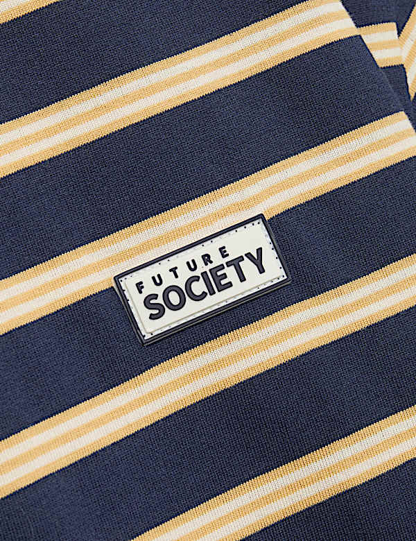 2 Pack Pure Cotton Striped T-Shirts (6-16 Yrs)