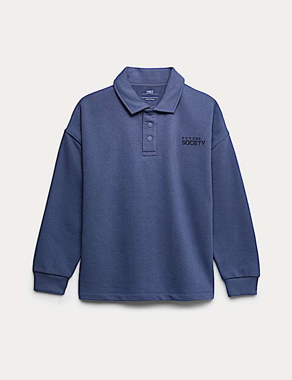 Cotton Rich Rugby Shirt (6-16 Yrs) - GR