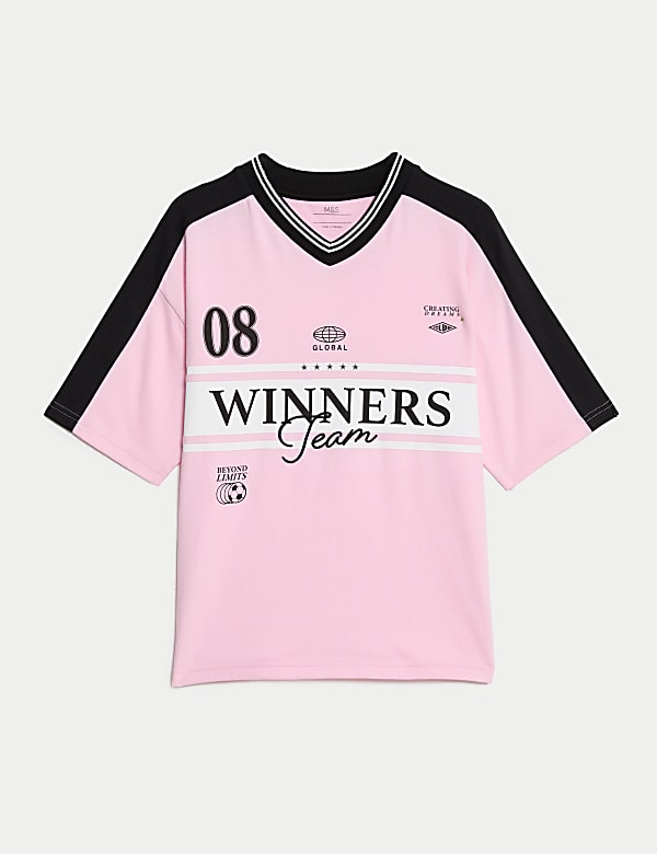 T-shirt Basique Fille Marks And Spencer - Rose - Coton - Taille 11-12 Ans - Occasion Parfait état