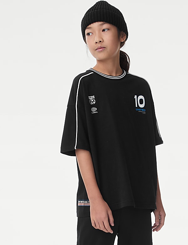 Pure Cotton Football T-Shirt (6-16 Yrs) - KR