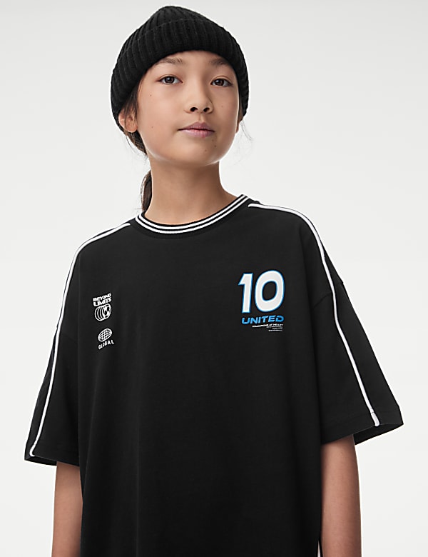Pure Cotton Football T-Shirt (6-16 Yrs) - KR