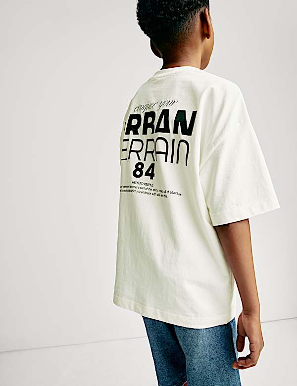 Pure Cotton Urban Terrain T-Shirt (6-16 Yrs)