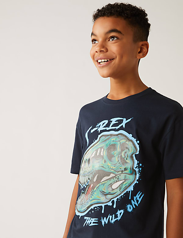 Pure Cotton Dinosaur T-Shirt