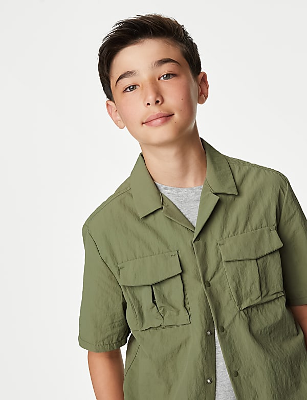 2pc Plain Shirt and T-Shirt Set