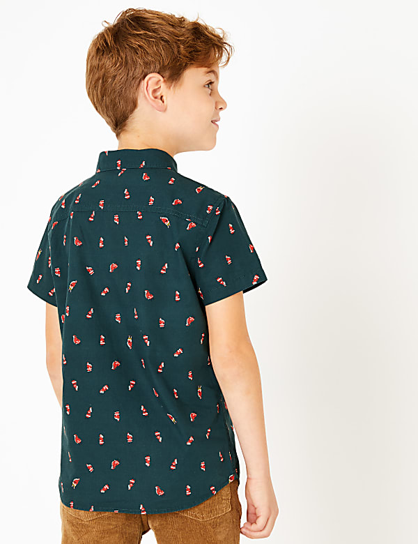 Cotton Santa Mini Me Shirt (3-16 Years)