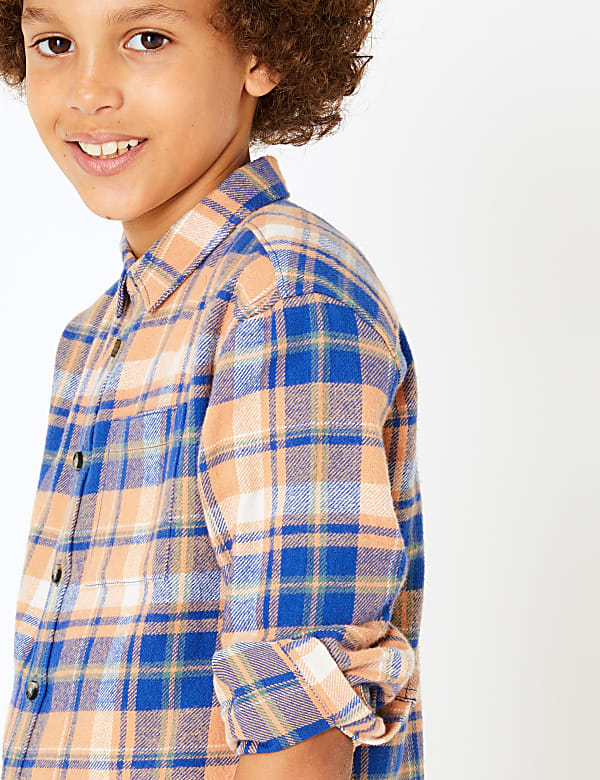 Cotton Checked Shirt (3-16 Years)
