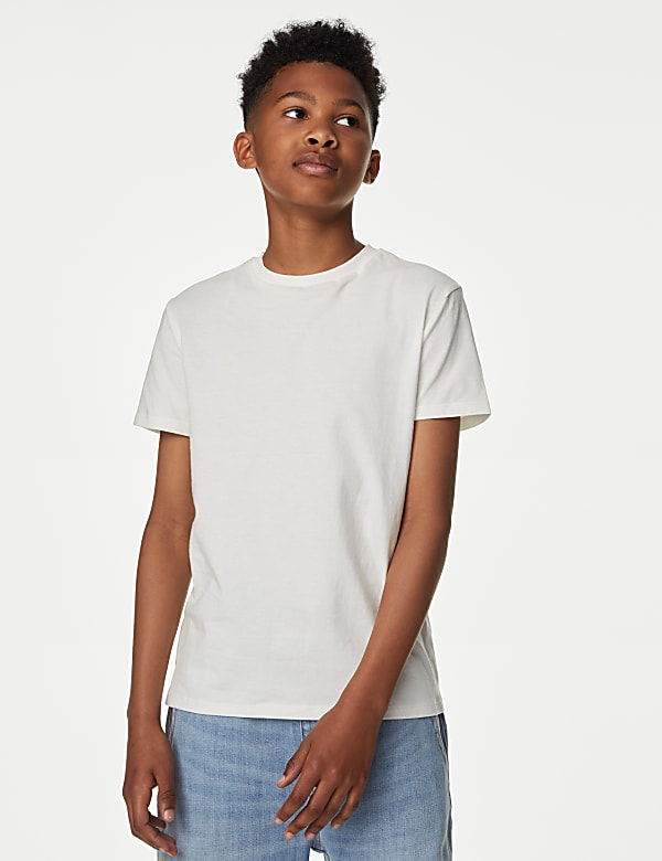 2pc Pure Cotton Shirt & T-Shirt Set (6-16 Yrs)
