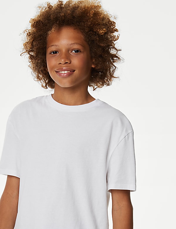 2pc Pure Cotton Checked Shirt & T-Shirt (6-16 Yrs)