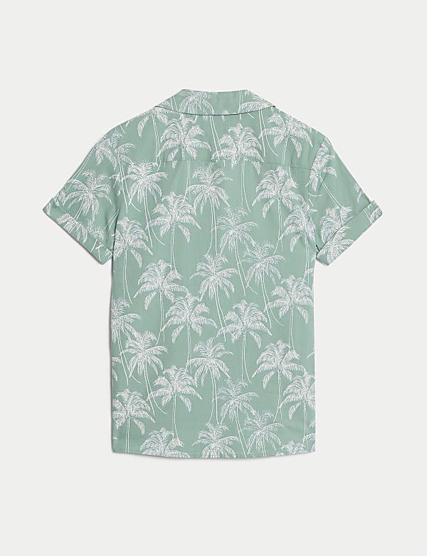 2pc Palm Print Shirt and T-Shirt Set(6-16 Yrs)