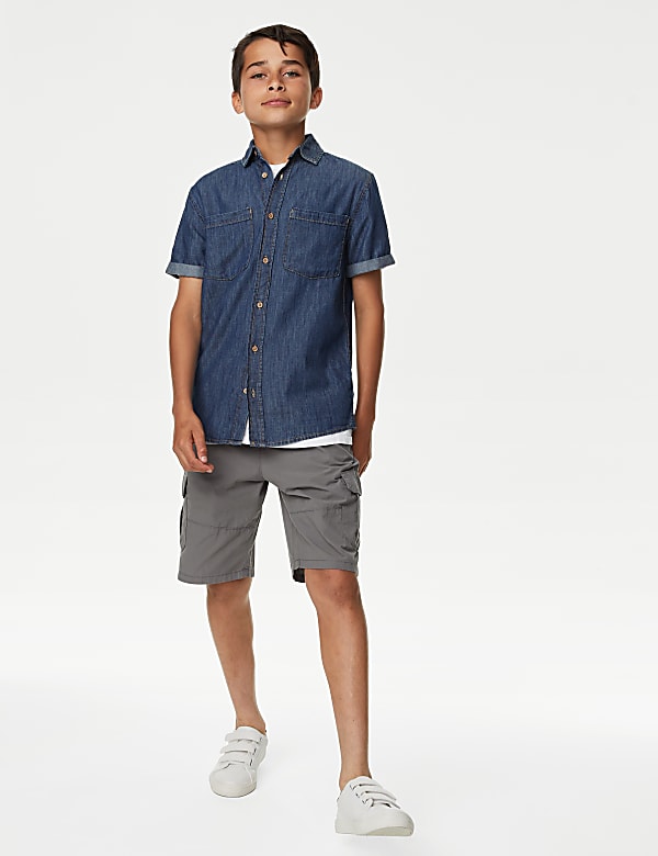 Pure Cotton Denim Shirt (6-16 Yrs)