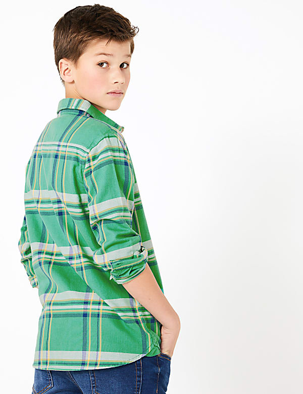 Cotton Checked Shirt (6-16 Years)