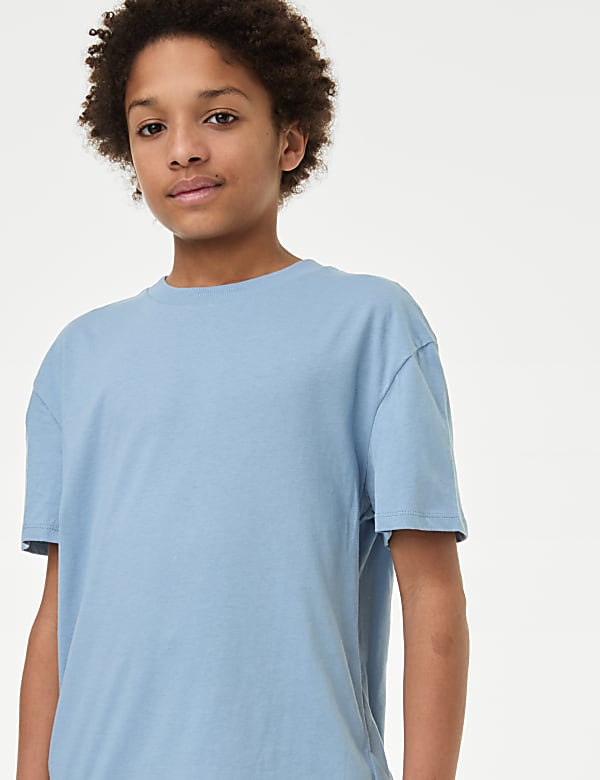2pc Cotton Rich Shirt & T-Shirt Set (6-16 Yrs)