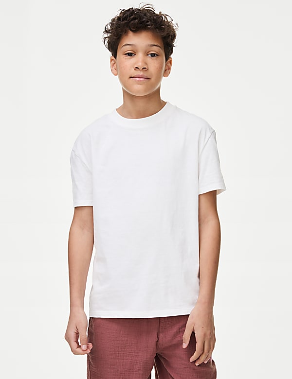 2pc Cotton Rich Shirt & T-Shirt Set (6-16 Yrs)