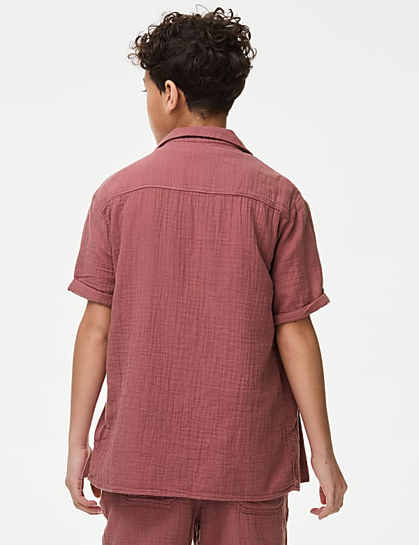 2pc Cotton Rich Shirt & T-Shirt Set (6-16 Yrs)
