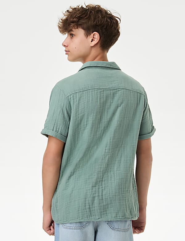 2pc Cotton Rich Shirt & T-Shirt Set (6-16 Yrs)