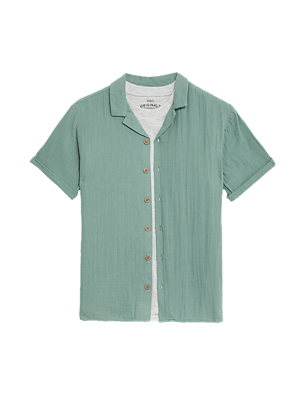 2pc Cotton Rich Shirt & T-Shirt Set (6-16 Yrs)