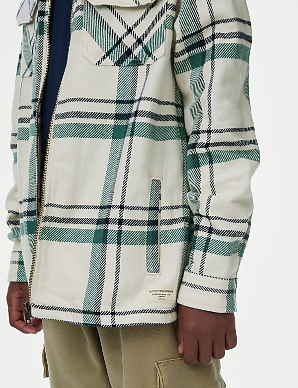 Pure Cotton Checked Shirt (6-16 Yrs)
