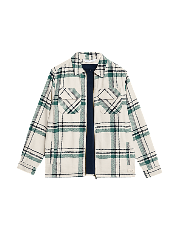 Pure Cotton Checked Shirt (6-16 Yrs)