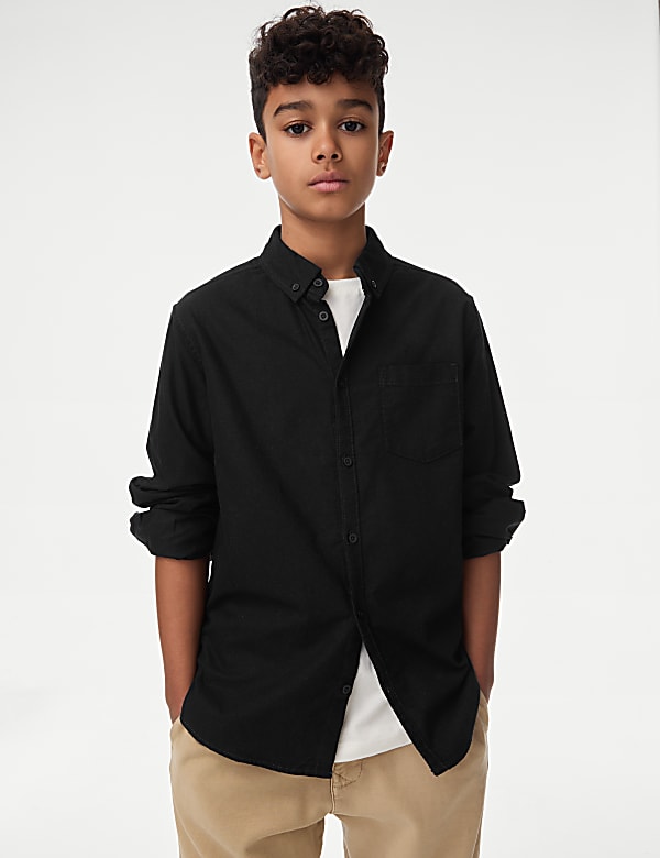 Pure Cotton Oxford Shirt (6-16 Yrs)