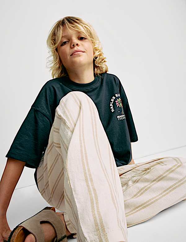 Pure Cotton Graphic T-Shirt (6-16 Yrs)