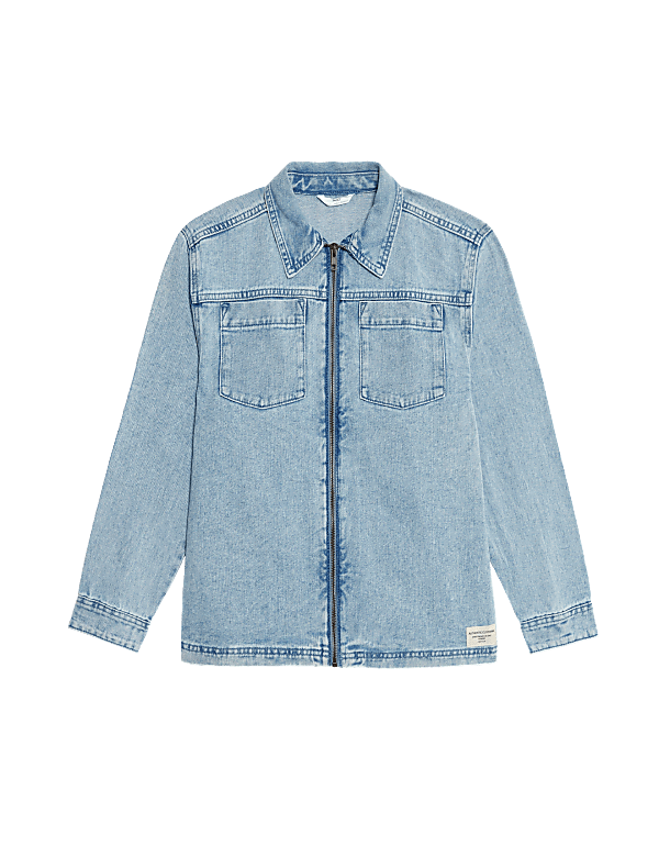 Denim Zip Shirt (2-16 Yrs)