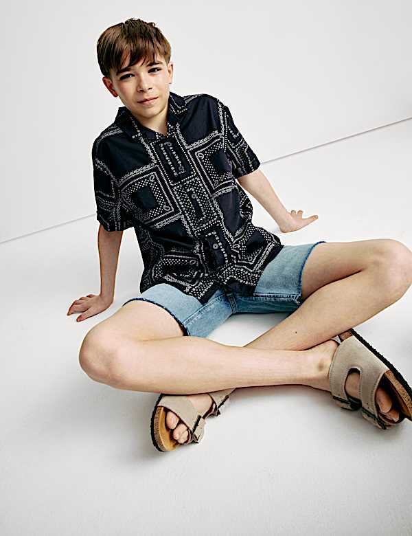 Pure Cotton Patterned Shirt (2-8 Yrs) - JP