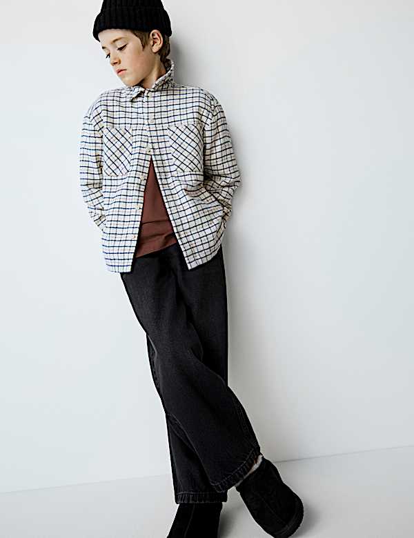 Pure Cotton Checked Shirt (6-16 Yrs) - NZ