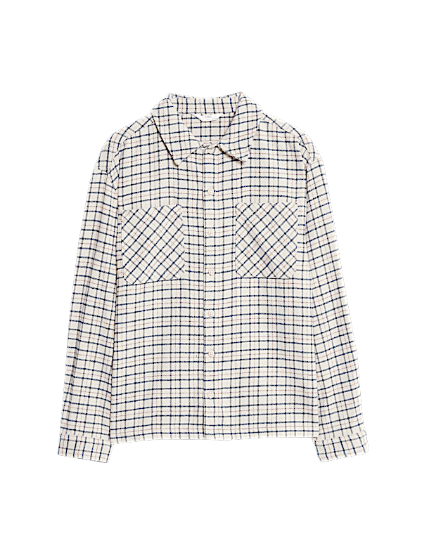 Pure Cotton Checked Shirt (6-16 Yrs)