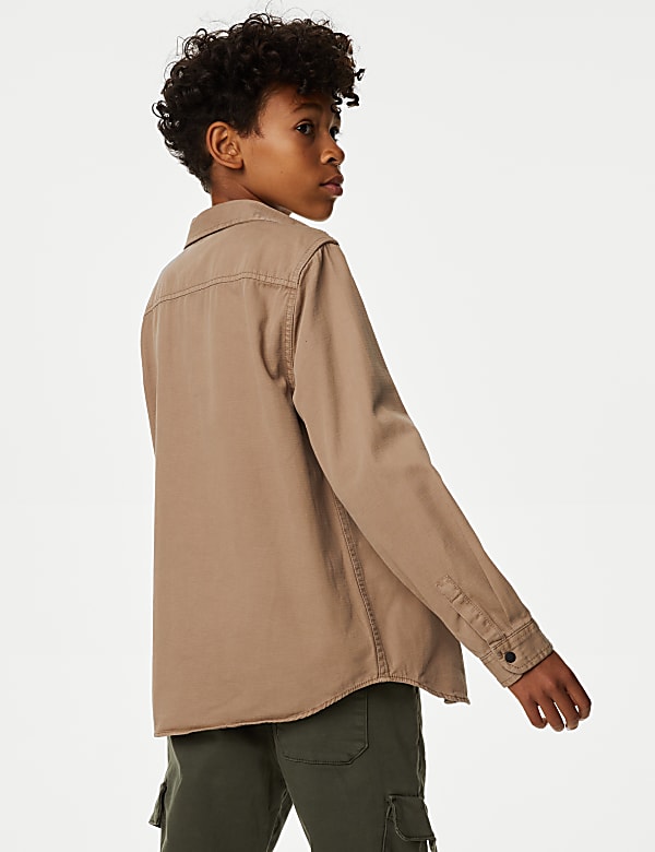 2pc Pure Cotton Shirt & T-Shirt (6-16 Yrs)