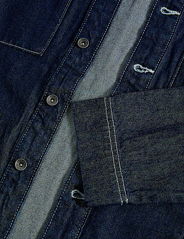 Pure Cotton Denim Shirt (6-16 Yrs)
