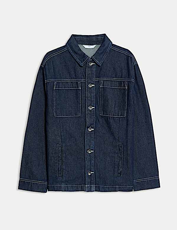 Pure Cotton Denim Shirt (6-16 Yrs) - CN