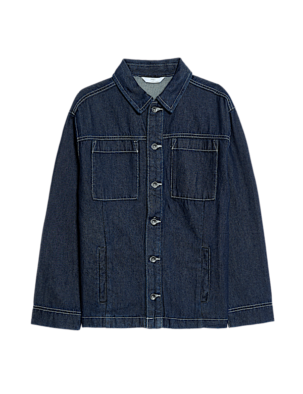 Pure Cotton Denim Shirt (6-16 Yrs)