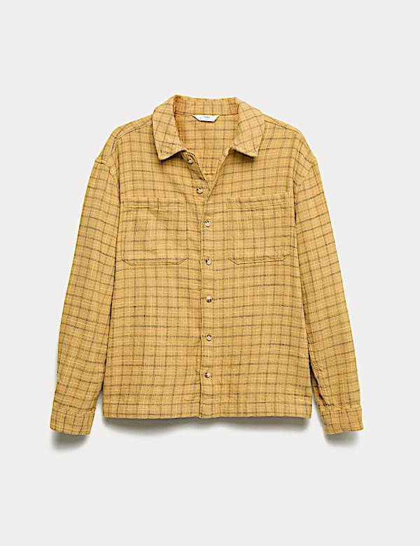 Pure Cotton Micro Check Shirt (6-16 Yrs) - JO