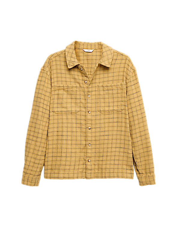 Pure Cotton Micro Check Shirt (6-16 Yrs)