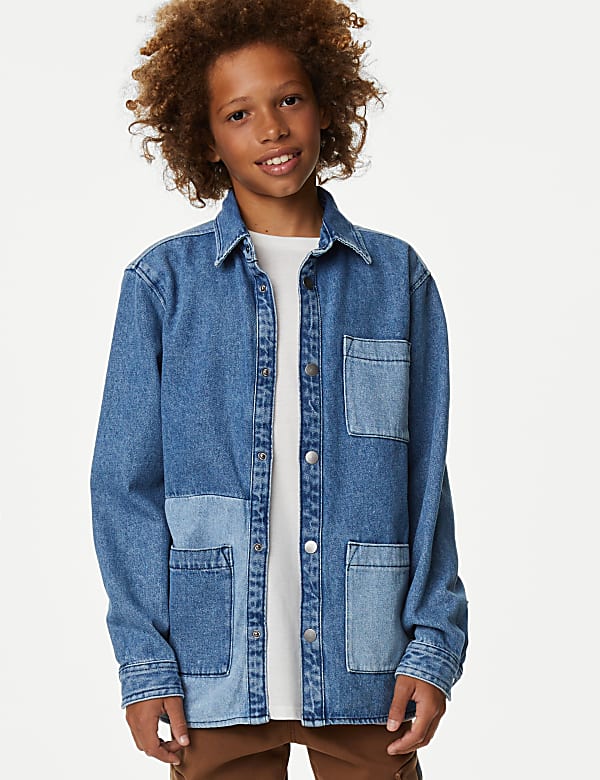 2pc Denim Shirt & T-Shirt Set (6-16 Yrs)