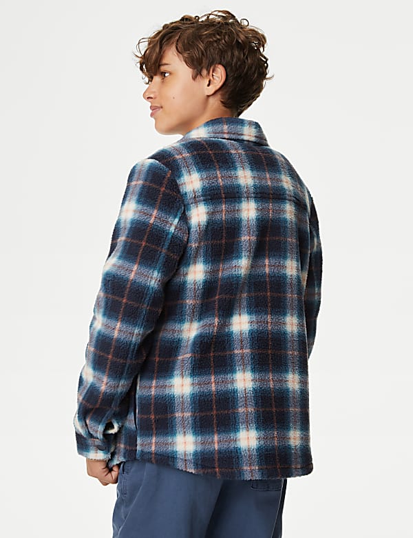 Fleece Check Overshirt (6-16 Yrs)