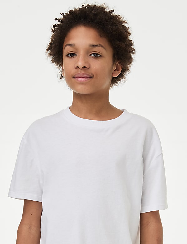 2pc Pure Cotton Shirt & T-Shirt Set (6-16 Yrs)